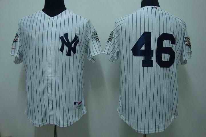 Yankees 46 Andy Pettitte white Kids Jersey