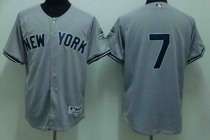 Yankees 7 Mantle grey Kids Jersey