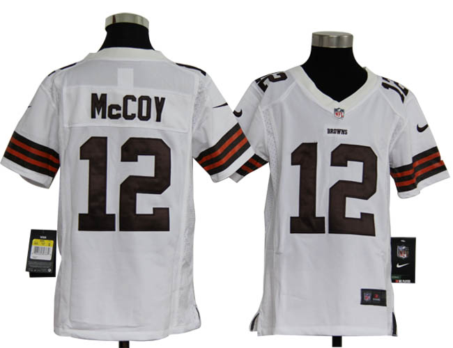 Youth Nike Browns McCOY 12 White Jerseys
