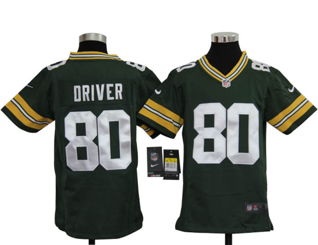 Youth Nike Packers 80 Driver green Jerseys