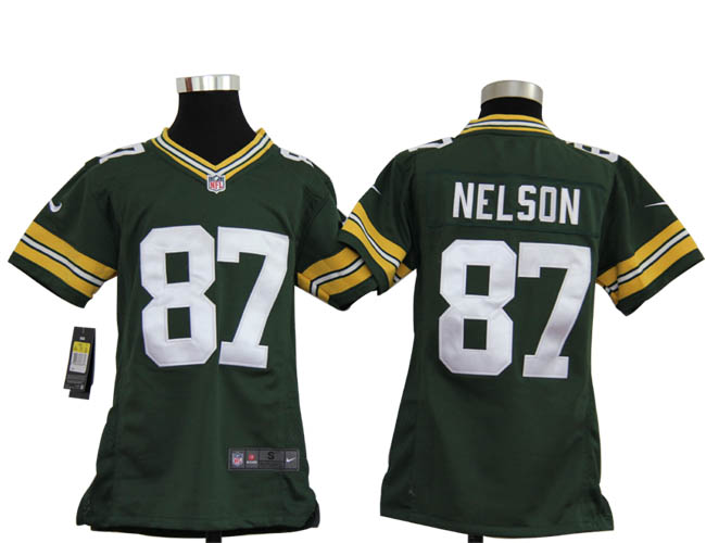 Nike Packers 87 Jordy Nelson Green Youth Game Jersey