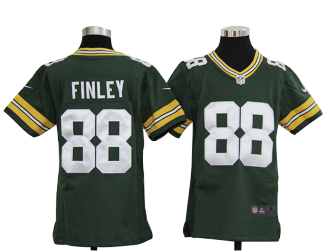 Youth Nike Packers 88 Finley green Jerseys