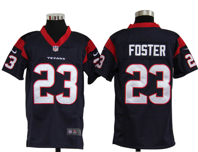 Youth Nike Texans 23 Foster blue Jerseys