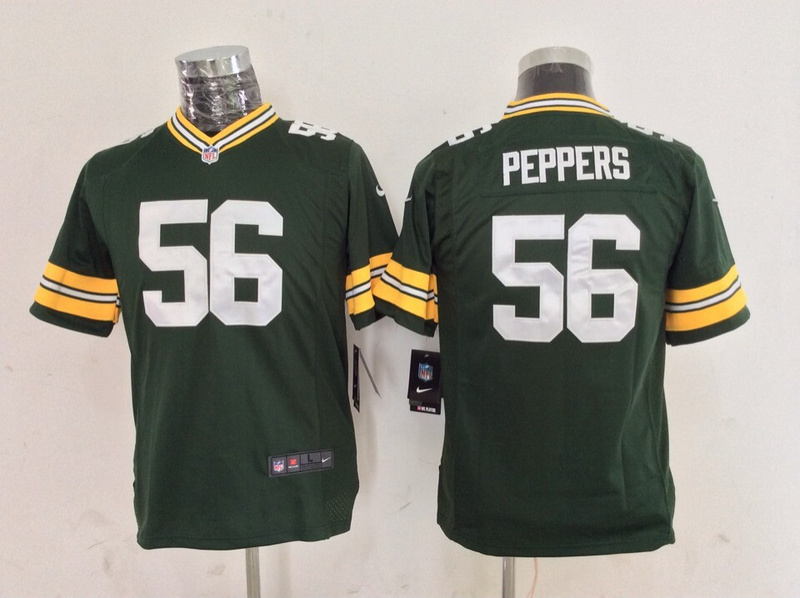 Nike Packers 56 Peppers Green Game Youth Jerseys