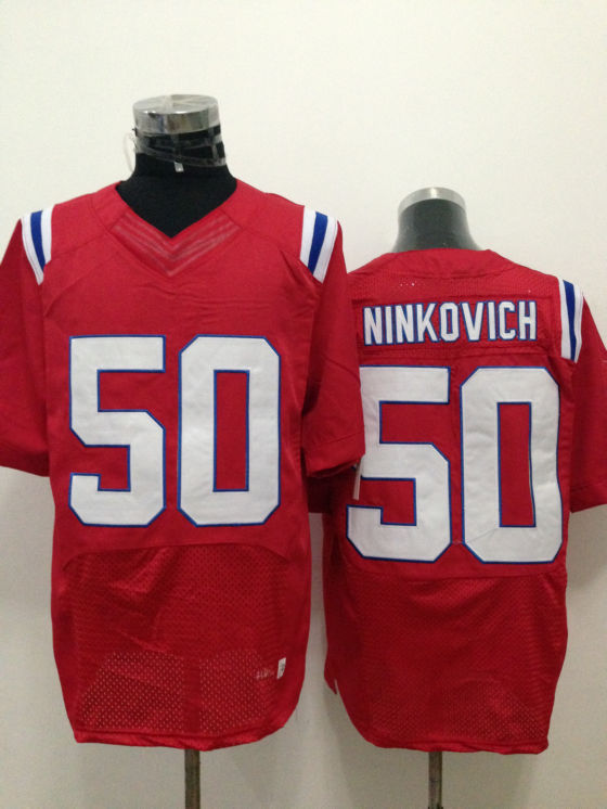 Nike Patriots 50 Ninkovich Red Elite Jerseys