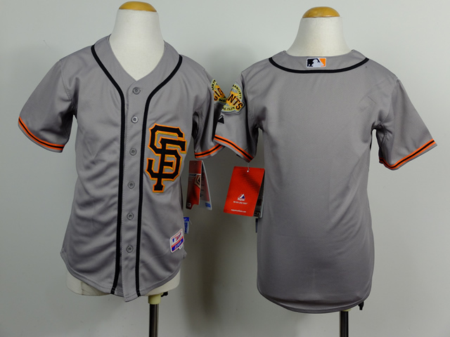 Giants Grey Road 2 Youth Jersey