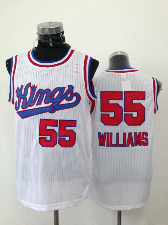 Kings 55 Williams White Jerseys