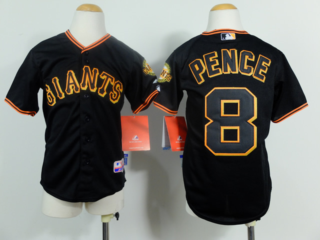 Giants 8 Pence Black Youth Jersey