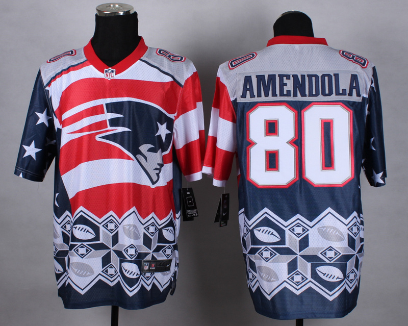 Nike Patriots 80 Amendola Noble Elite Jerseys