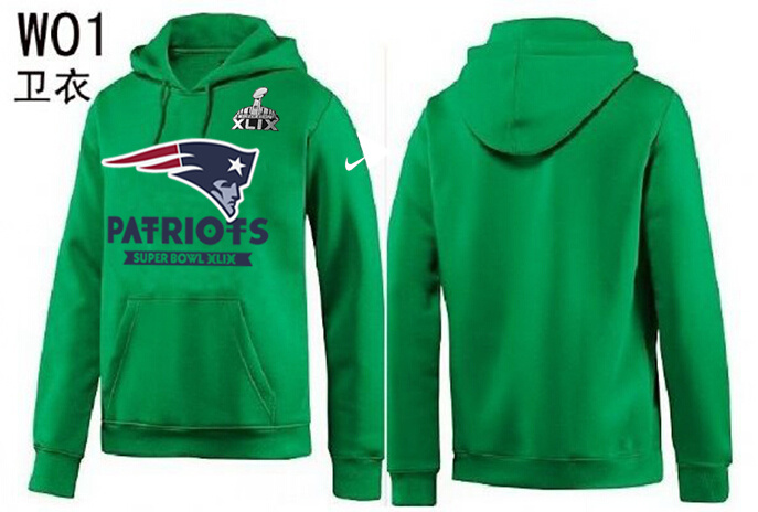 Nike New England Patriots 2015 Super Bowl XLIX Hooded Jerseys Green
