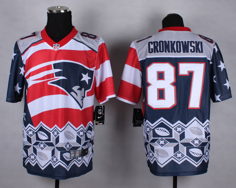Nike Patriots 87 Gronkowski Noble Fashion Elite Jerseys