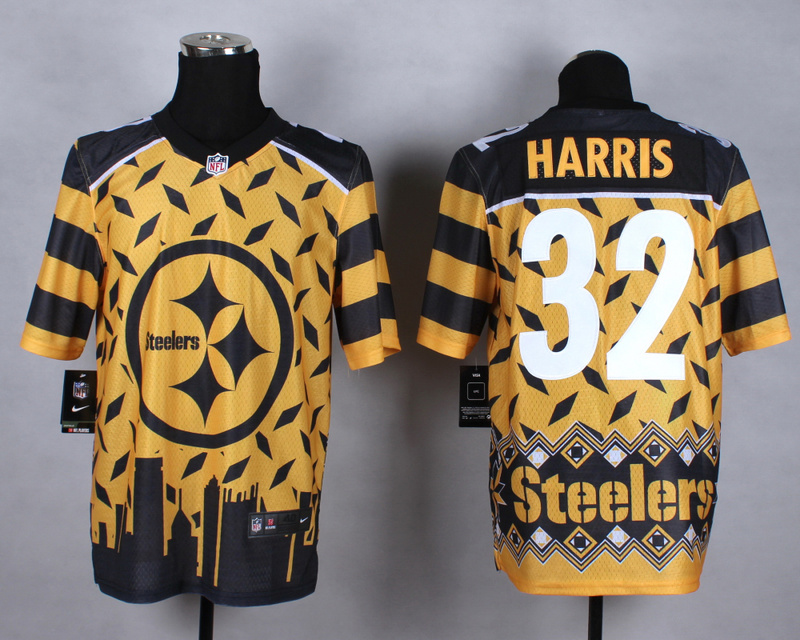 Nike Steelers 32 Harris Noble Fashion Elite Jerseys