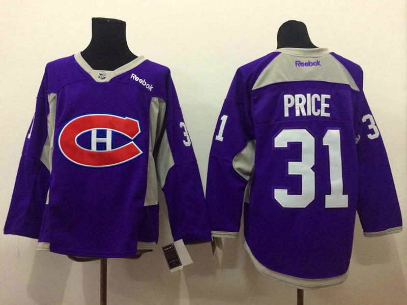 Canadiens 31 Price Purple Jerseys