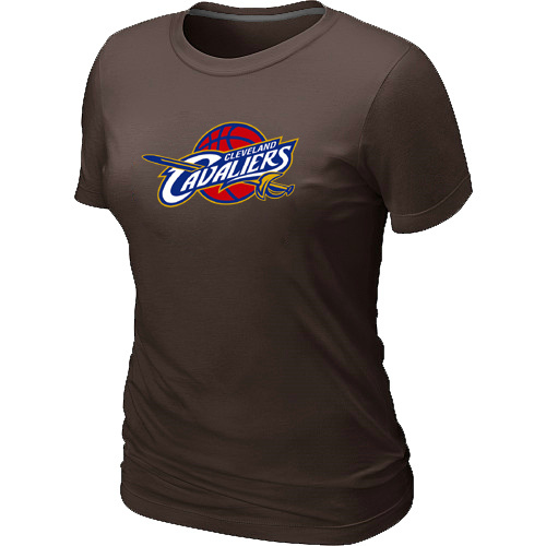 Cleveland Cavaliers Big & Tall Primary Logo Brown Women T Shirt