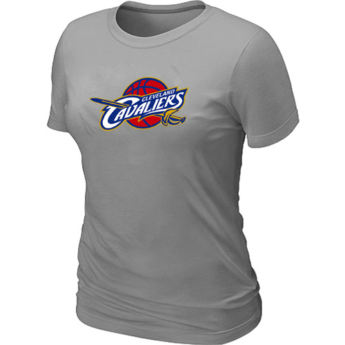Cleveland Cavaliers Big & Tall Primary Logo Grey Women T Shirt