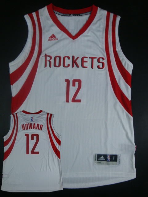 Rockets 12 Howard White Hot Printed New Rev 30 Jersey