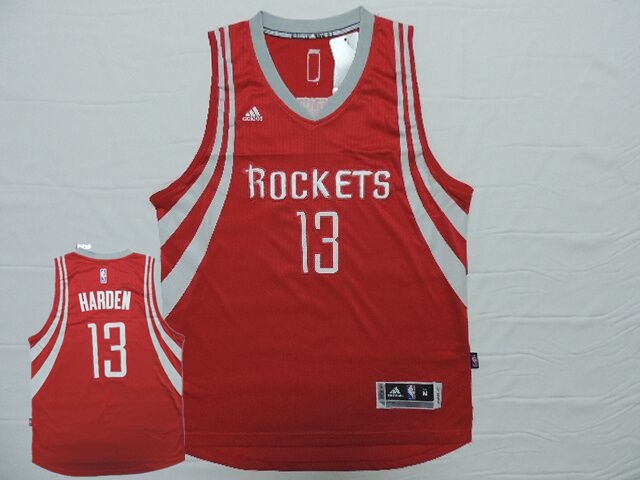 Rockets 13 Harden Red Hot Printed New Rev 30 Jersey