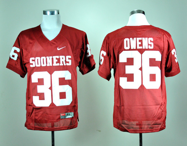 Oklahoma Sooners 36 Steve Owens Red Jerseys