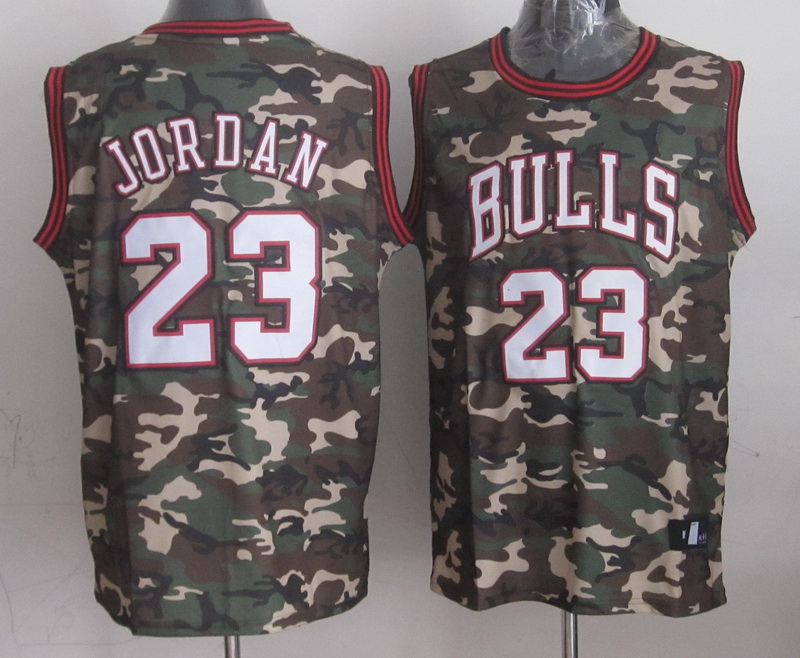 Bulls 23 Jordan Swingman Camouflage Jerseys