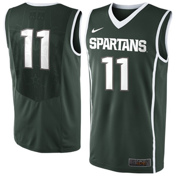 Nike Michigan State Spartans 11 Keith Appling Green Basketball Jerseys