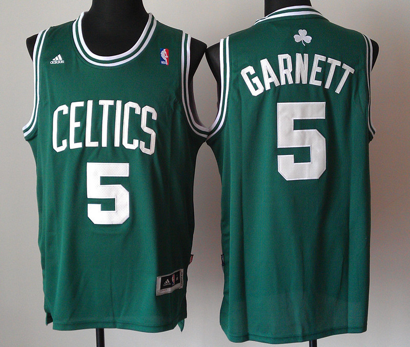 Celtics 5 Garnett Green New Revolution 30 Jerseys