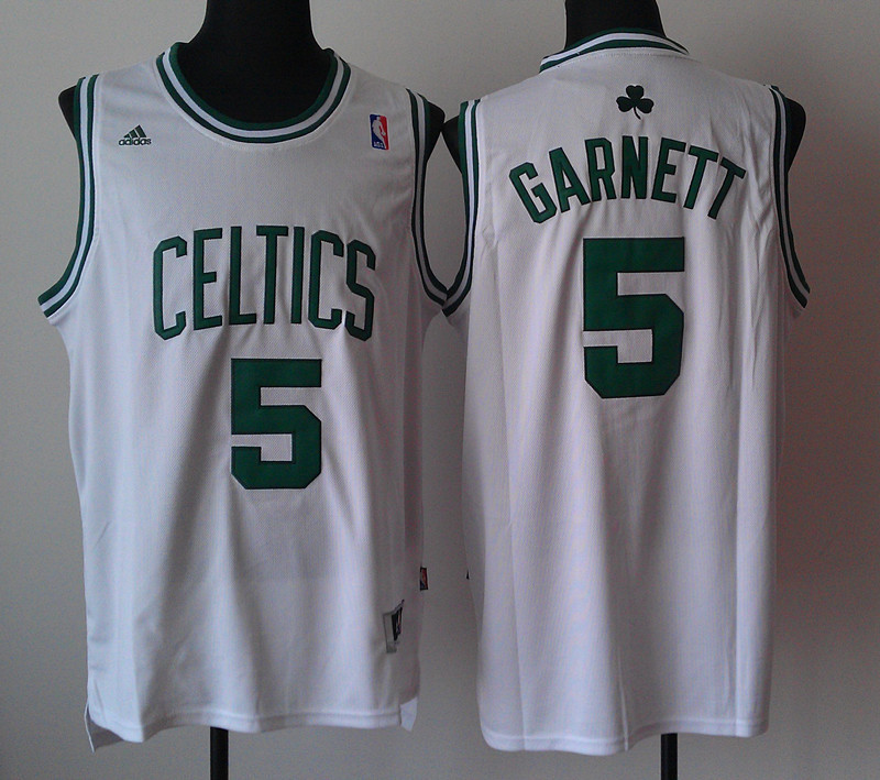 Celtics 5 Garnett White New Revolution 30 Jerseys
