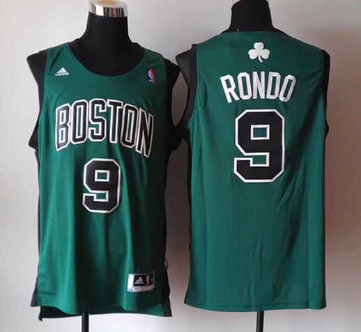 Celtics 9 Rondo Green New Revolution 30 Jerseys Black Number
