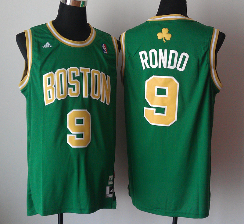 Celtics 9 Rondo Green New Revolution 30 Jerseys Gold Number