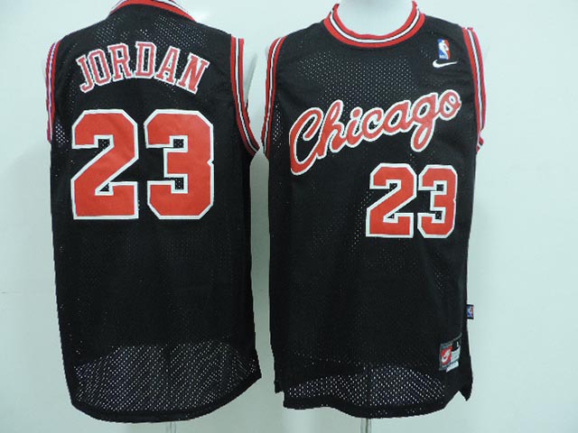 Chicago Bulls 23 Jordan Black New Revolution 30 Jerseys