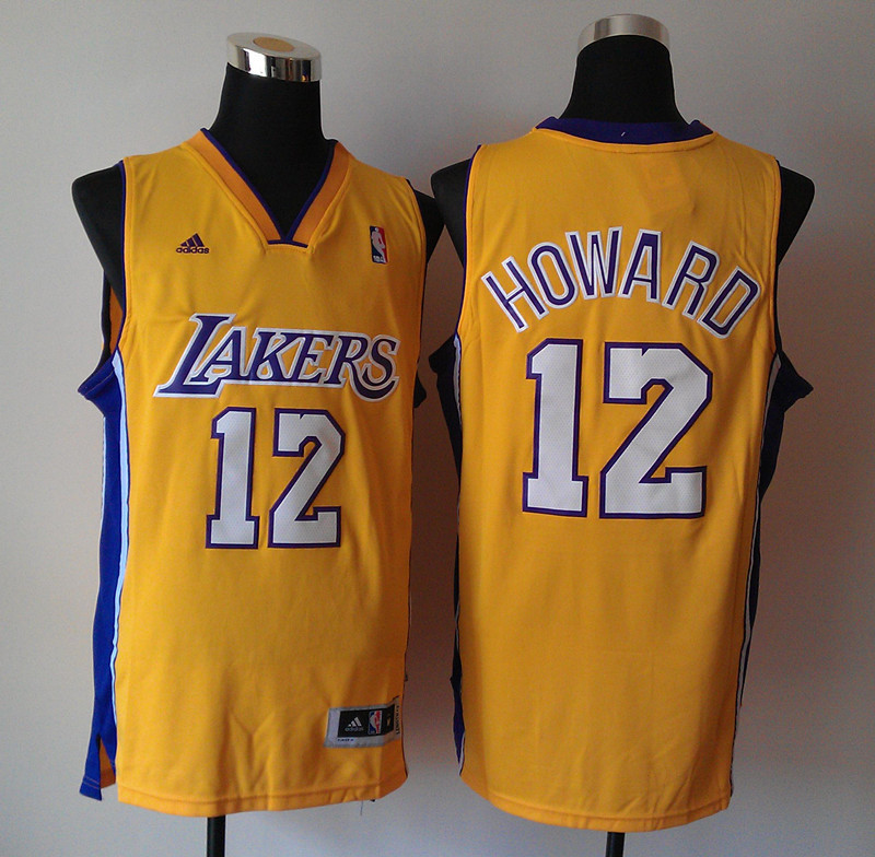 Lakers 12 Dwight Howard Yellow Swingman Jersey