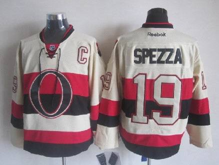 Senators 19 Spezza 2014 Cream Jerseys