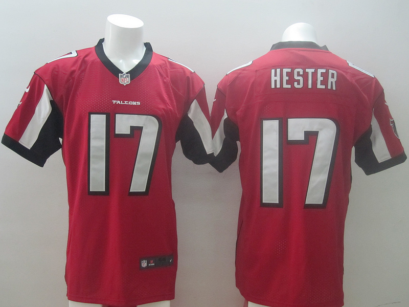 Nike Falcons 17 Devin Hester Red Elite Jersey