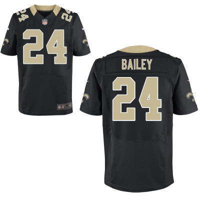 Nike Saints 24 Bailey Black Elite Jerseys
