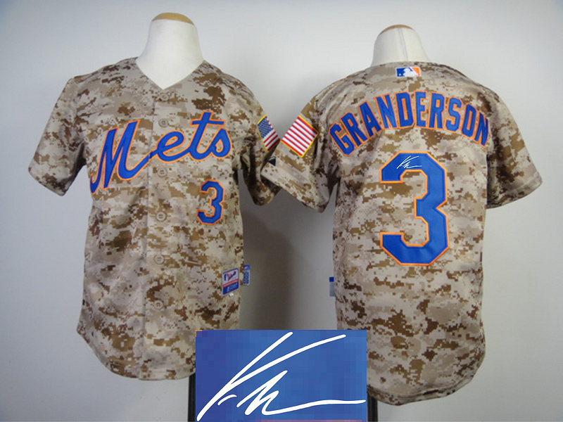Mets 3 Granderson Camo Signature Edition Jerseys