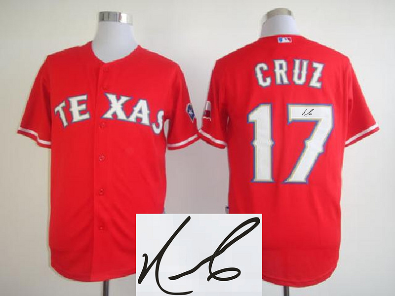 Rangers 17 Cruz Red Signature Edition Jerseys