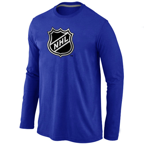 NHL Big & Tall Logo Blue Long Sleeve T Shirt
