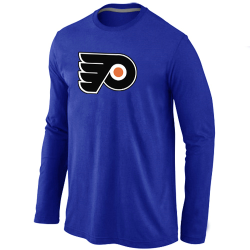 Philadelphia Flyers Big & Tall Logo Blue Long Sleeve T Shirt