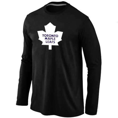 Toronto Maple Leafs Big & Tall Logo Black Long Sleeve T Shirt