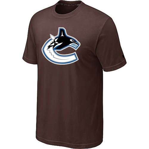 Vancouver Canucks Big & Tall Logo Brown T Shirt