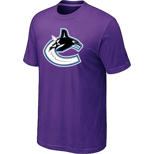 Vancouver Canucks Big & Tall Logo Purple T Shirt