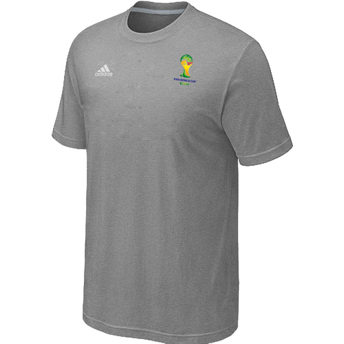 Adidas 2014 FIFA World Cup Men T-Shirt L.Grey