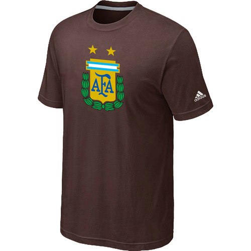 Adidas National Team Argentina Big & Tall Men T-Shirt Brown