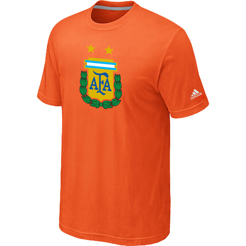 Adidas National Team Argentina Big & Tall Men T-Shirt Orange