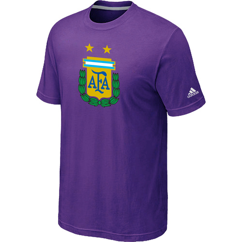 Adidas National Team Argentina Big & Tall Men T-Shirt Purple