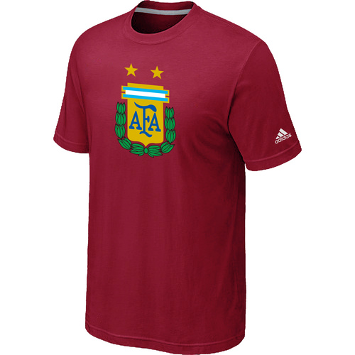 Adidas National Team Argentina Big & Tall Men T-Shirt Red
