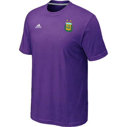 Adidas National Team Argentina Men T-Shirt Purple