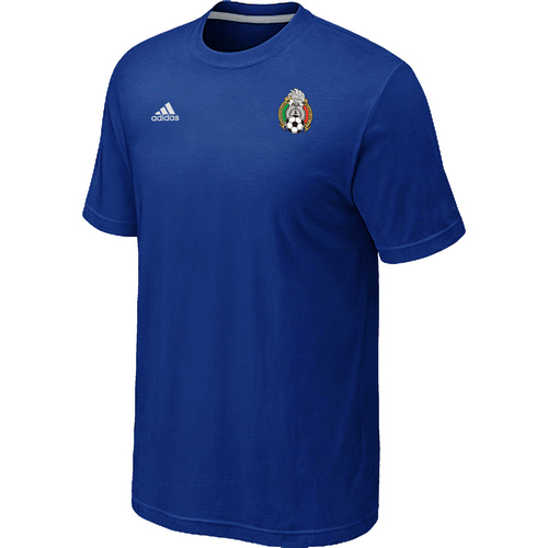 Adidas National Team Mexico Men T-Shirt Blue