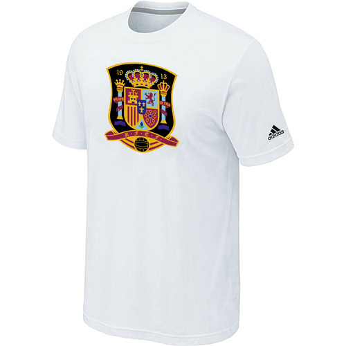 Adidas National Team Spain Big & Tall Men T-Shirt White