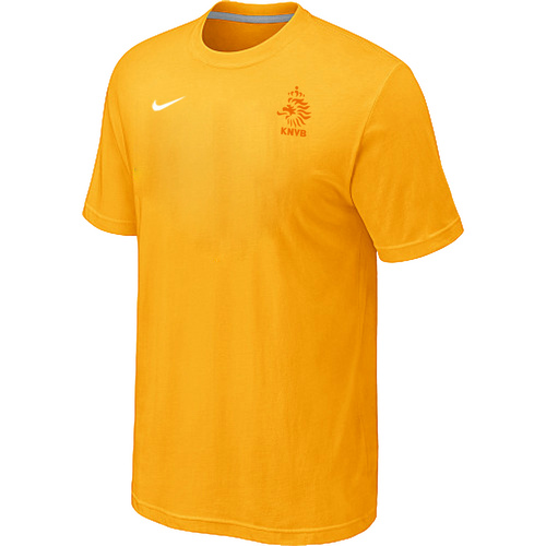 Nike National Team Netherlands Men T-Shirt Yellow