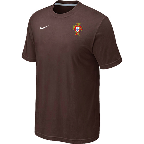 Nike National Team Portugal Men T-Shirt Brown